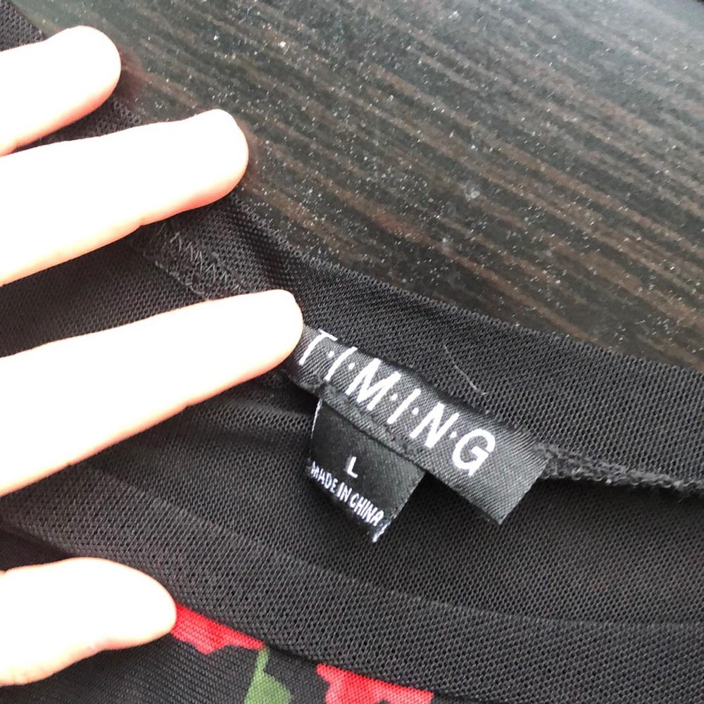 MESH ROSE TOP - Picture 3 of 3